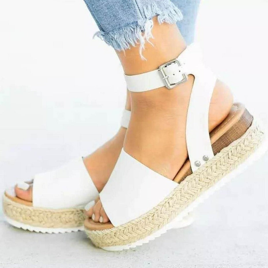 Sandalias Mujer con Plataforma y Hebilla Primavera - Mavetta