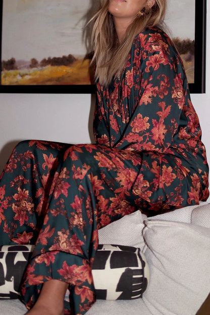 Pijama Mujer Casual Estampado Dos Piezas Primavera Otoño
