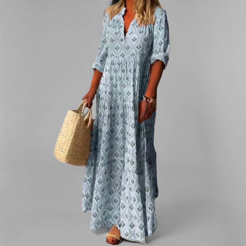 Vestido largo mujer ligero vaporoso verano