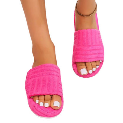 Zapatillas Mujer Tipo Mule Tira Texturizada