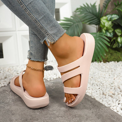 Sandalias Mujer Plataforma EVA Tiras Cruzadas Comodas