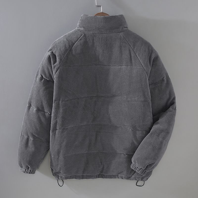 Chaqueta Acolchada Hombre con Cremallera y Bolsillos Ajuste Regular