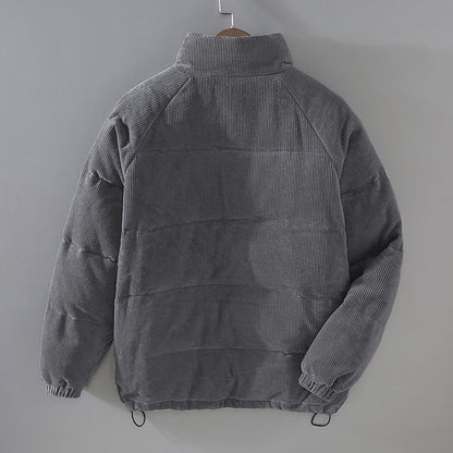 Chaqueta Acolchada Hombre con Cremallera y Bolsillos Ajuste Regular