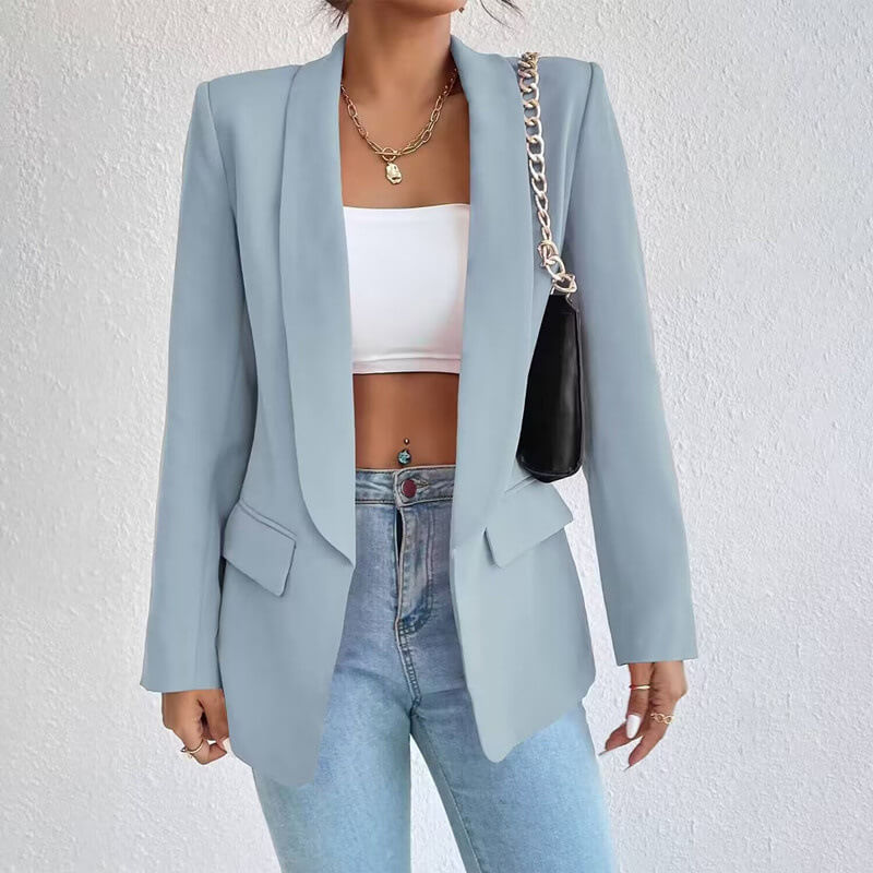 Blazer Mujer Clásico Corte Ajustado