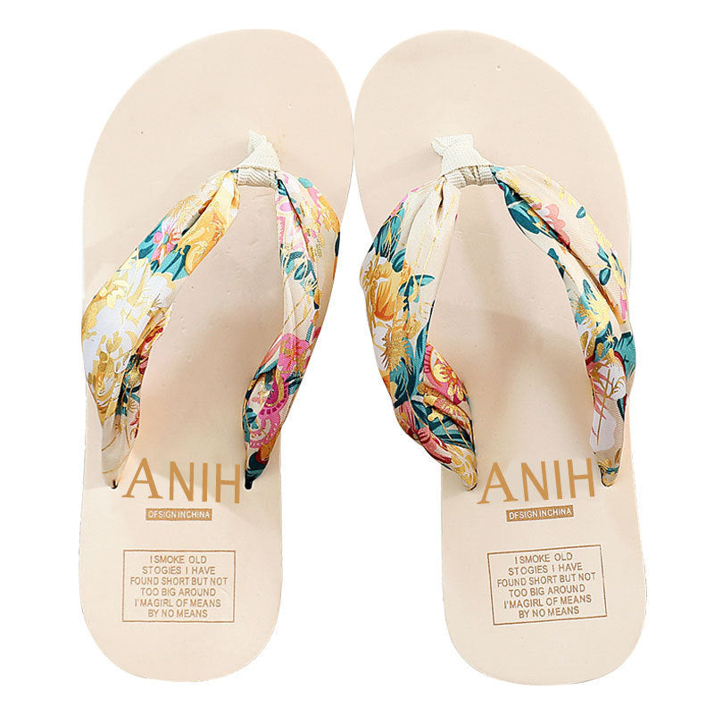 Sandalias Mujer con Suela Flexible Estampado Floral Verano
