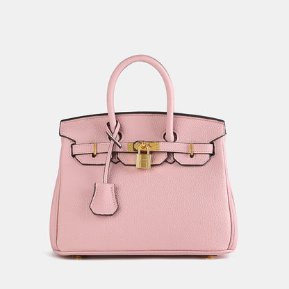 Bolso bandolera mujer de cuero PU textura litchi cierre cremallera