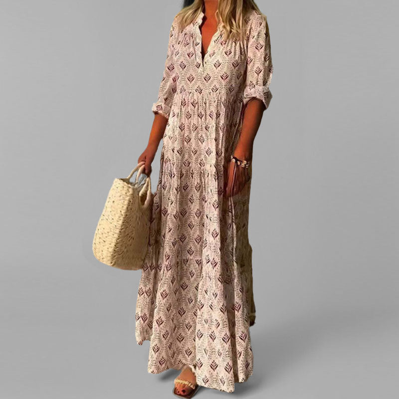 Vestido largo mujer ligero vaporoso verano - Mavetta
