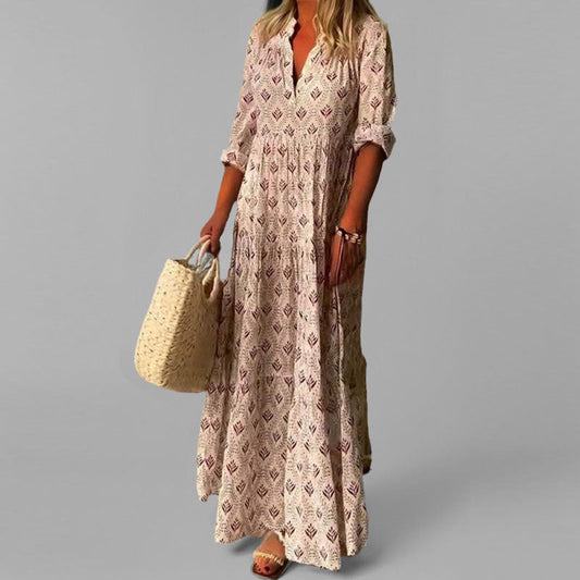 Vestido largo mujer ligero vaporoso verano - Mavetta