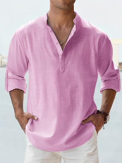 Camisa Hombre de Lino Ajuste Clásico