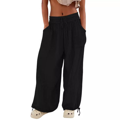 Pantalón Mujer de Tejido Suave Corte Relajado