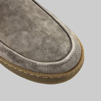Zapatos Casual Hombre de Gamuza con Cordones y Suela Goma