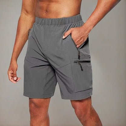 Short deportivo hombre con bolsillos cremallera ajustado - Mavetta