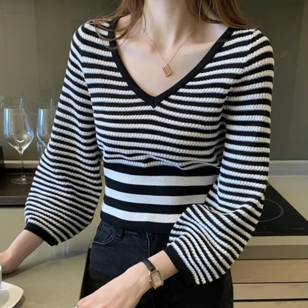Jersey mujer de punto tacto suave corte relajado