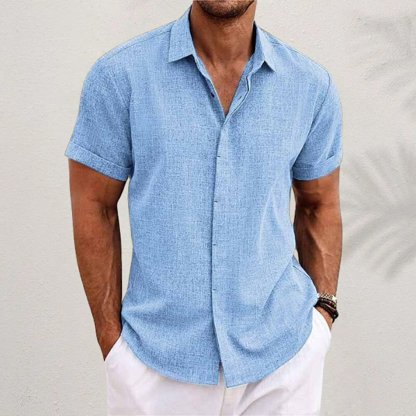 Camiseta hombre ligera transpirable verano estilo casual cómoda