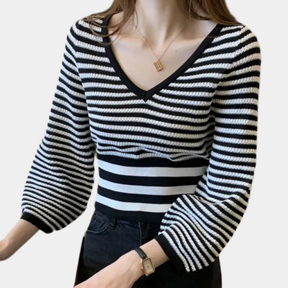 Jersey mujer de punto tacto suave corte relajado