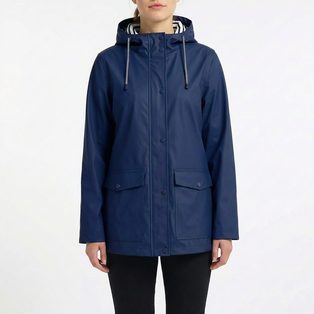 Parka Mujer Impermeable con Capucha Ajuste Regular