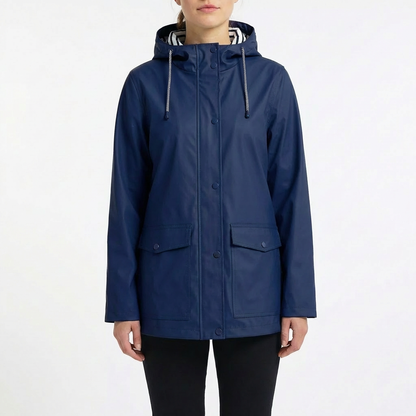 Parka Mujer Impermeable con Capucha Ajuste Regular