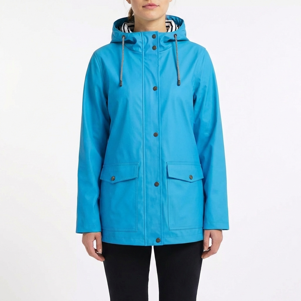 Parka Mujer Impermeable con Capucha Ajuste Regular