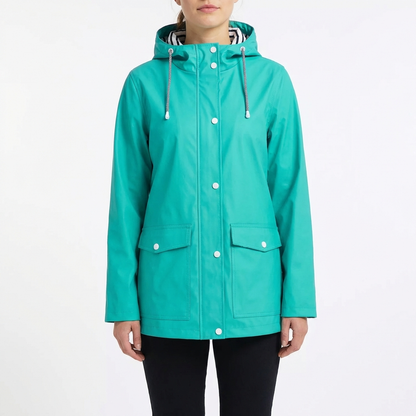 Parka Mujer Impermeable con Capucha Ajuste Regular