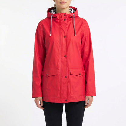 Parka Mujer Impermeable con Capucha Ajuste Regular