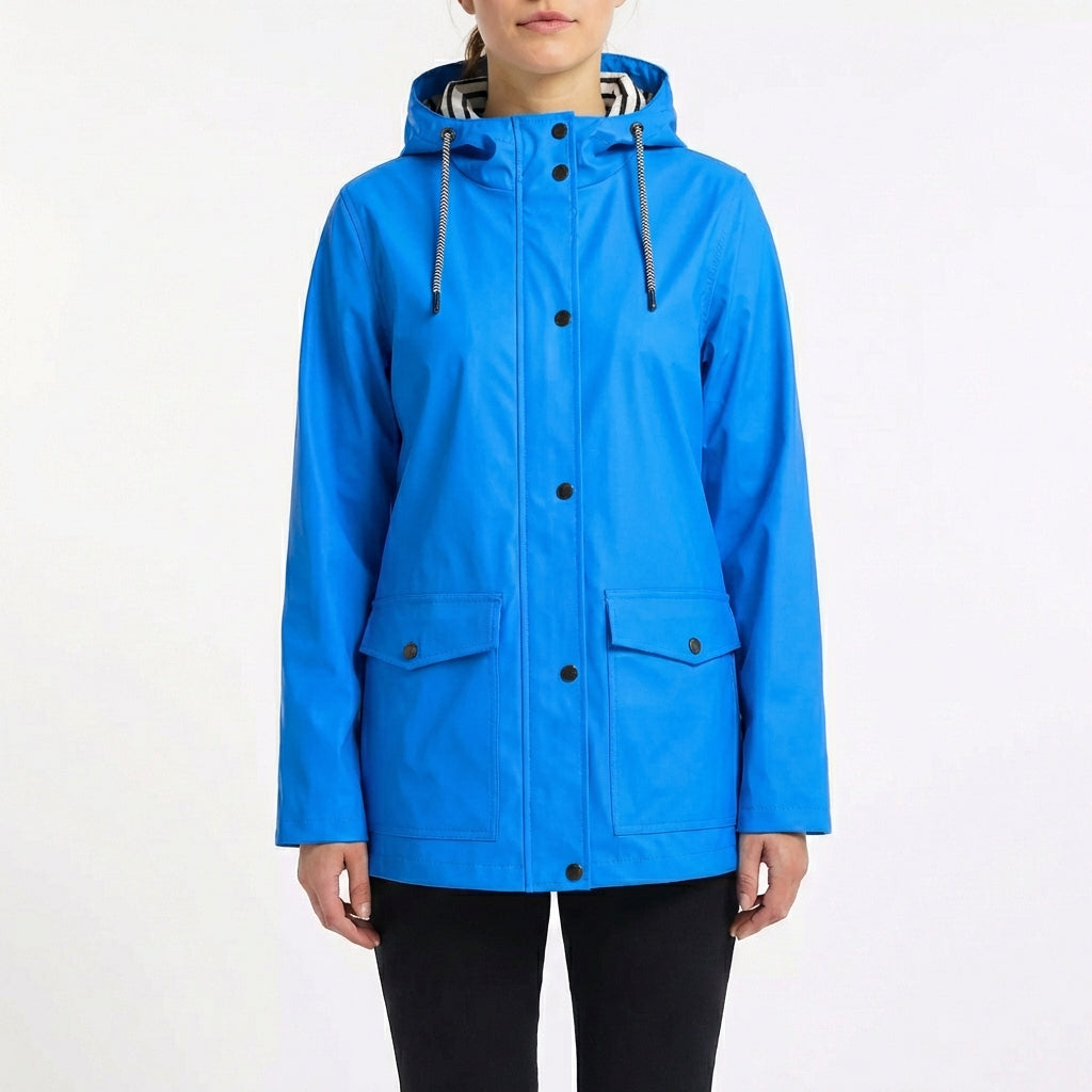 Parka Mujer Impermeable con Capucha Ajuste Regular