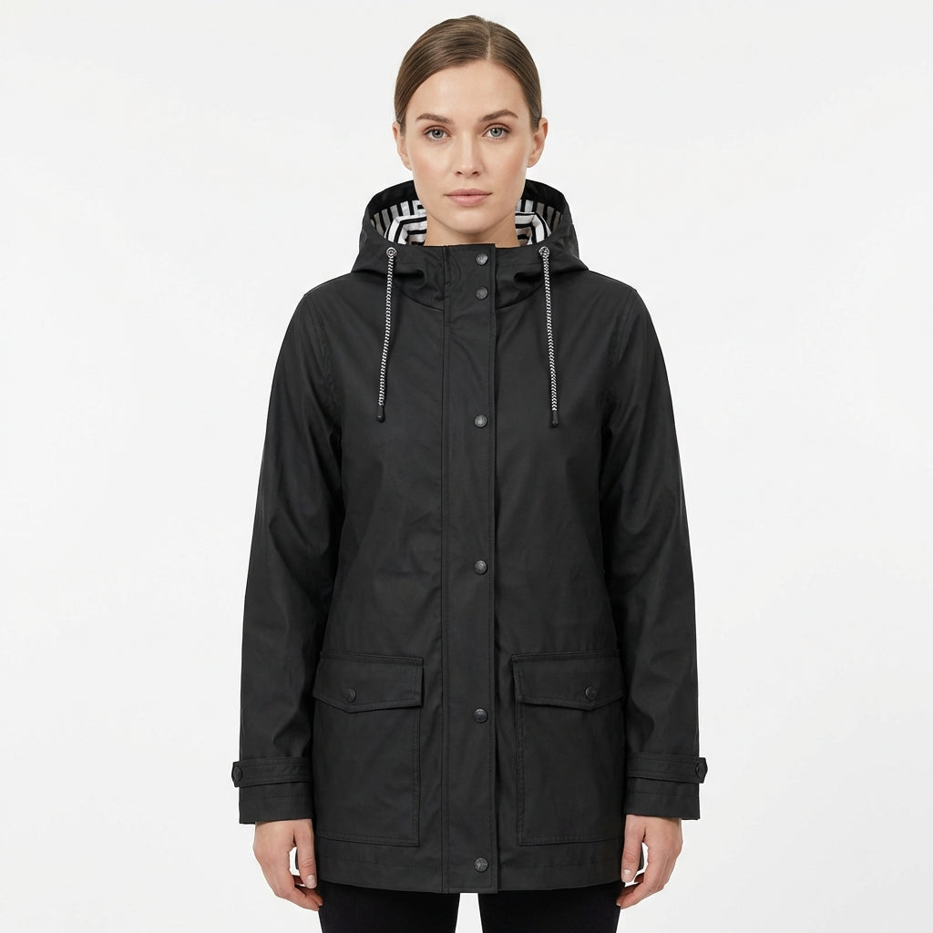 Parka Mujer Impermeable con Capucha Ajuste Regular - Mavetta