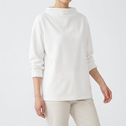 Blusa Mujer Cuello Alto Manga Murciélago