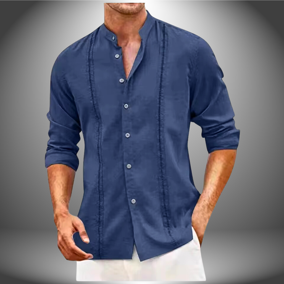 Camiseta Hombre Manga Larga Transpirable Ajuste Casual