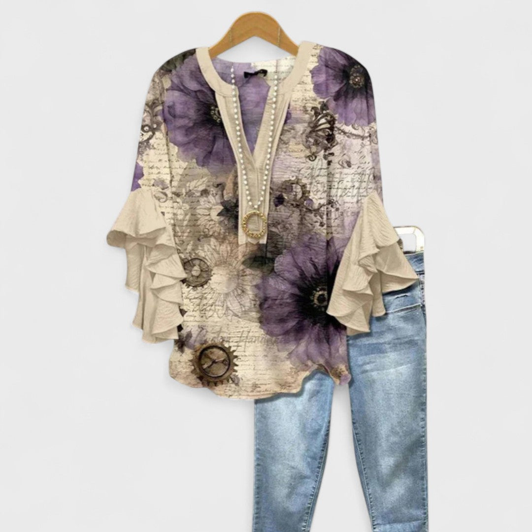 Blusa Mujer Ligera Tejido Suave Corte Casual