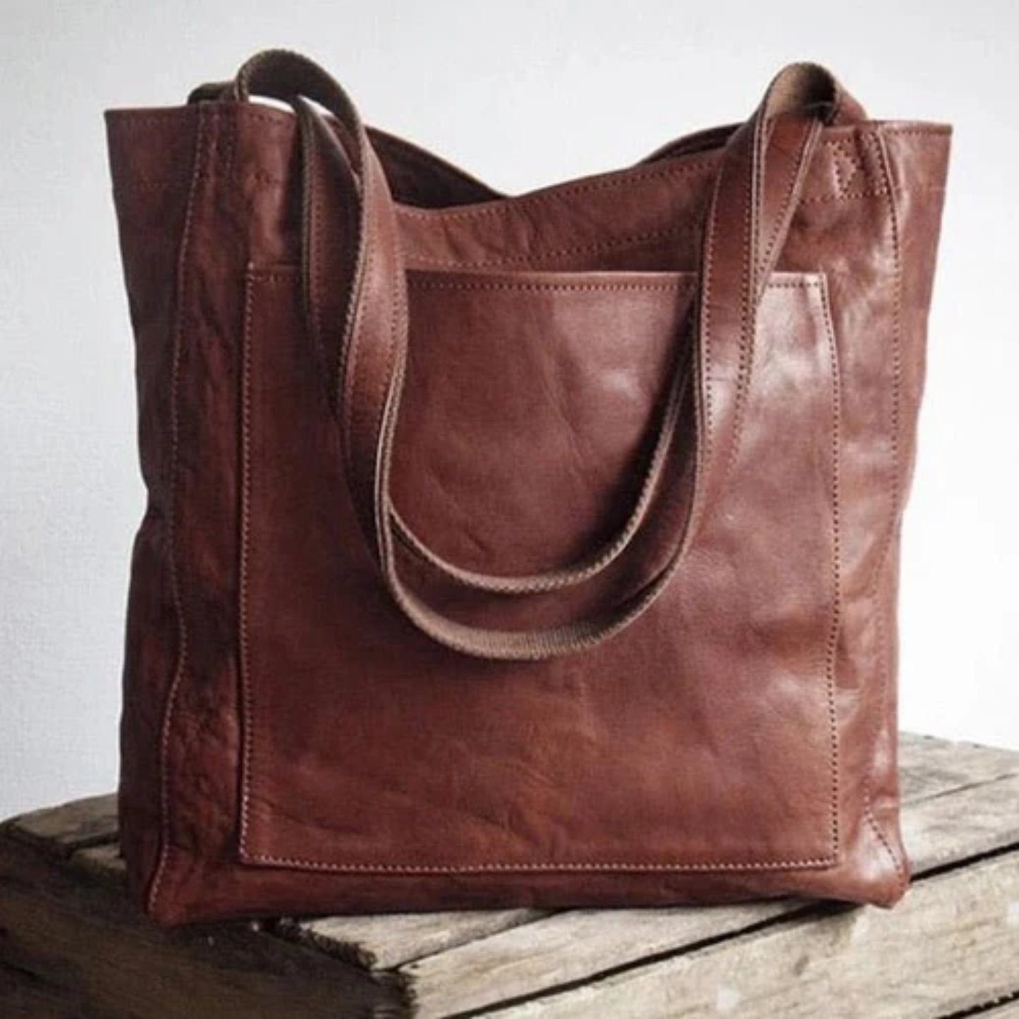 Bolso Tote Mujer de Cuero Grande Resistente y Versátil