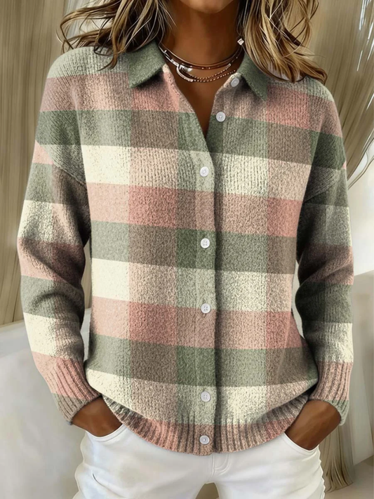 Sudadera mujer Algodón Suave Botones Frontales Casual - Mavetta