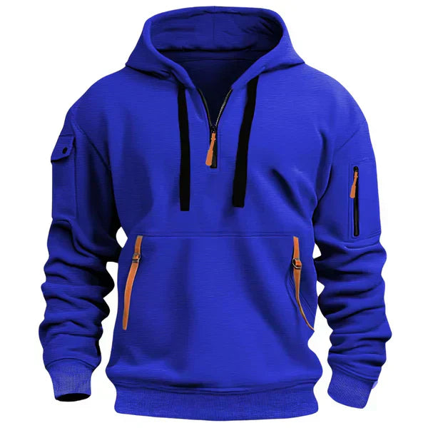 Sudadera hombre con capucha térmica ajuste cómodo estilo casual