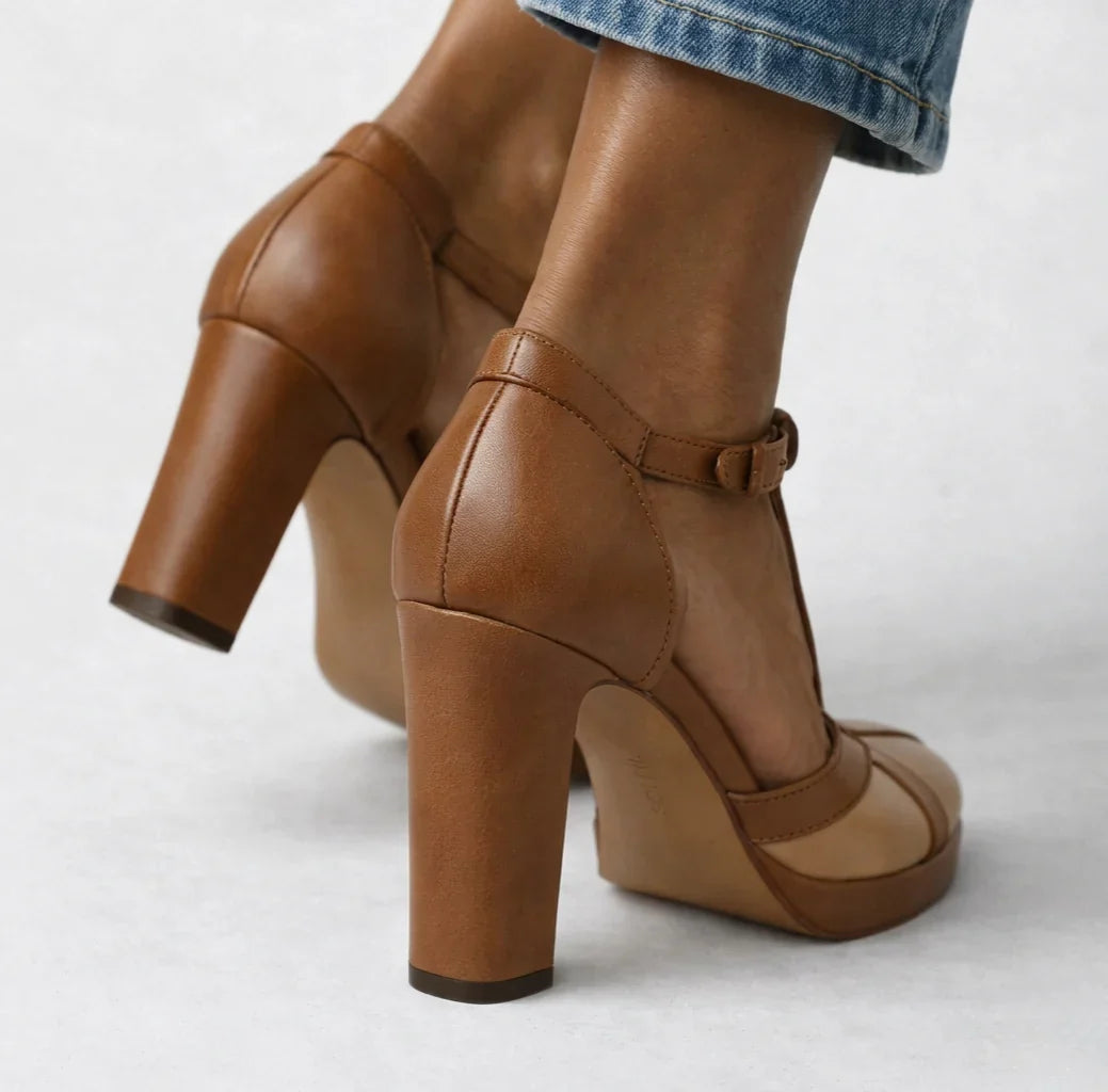 Tacones Mujer Retro Sujeción Ergonómica Elegantes
