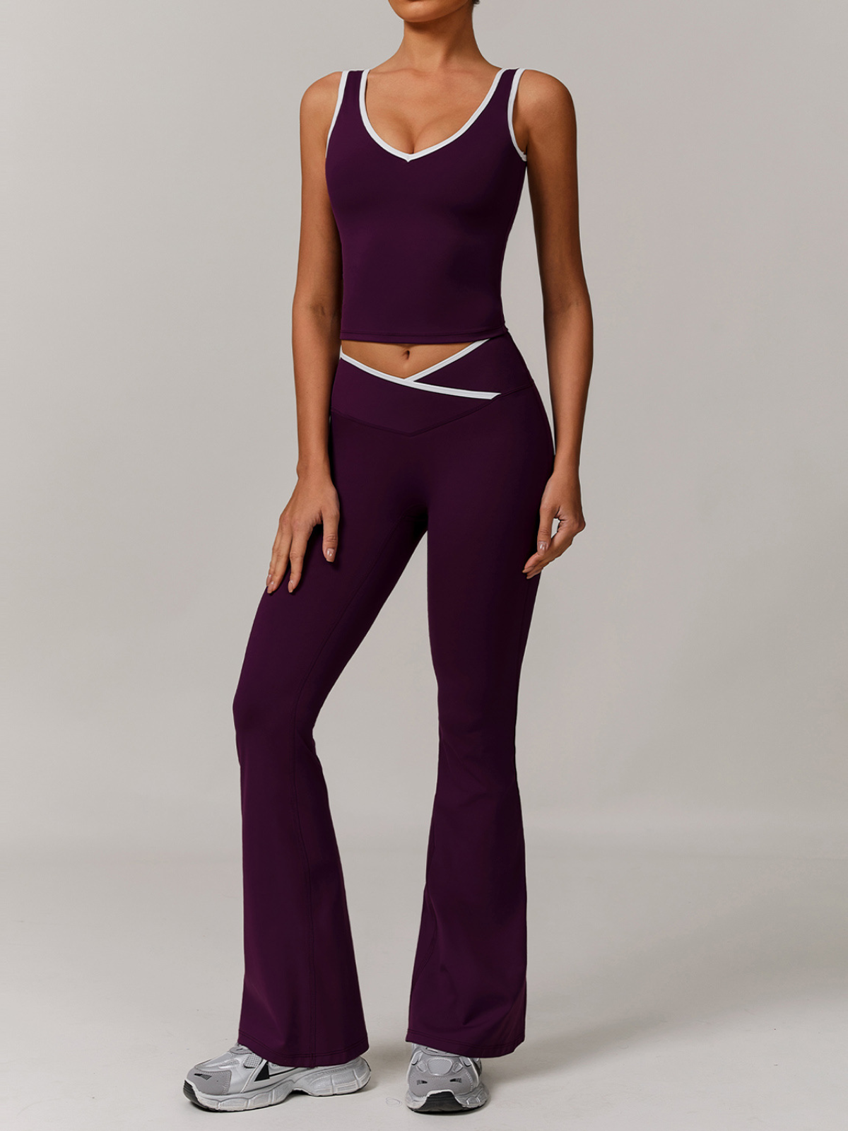 Conjunto Mujer de y Leggings de Cintura Alta Activo