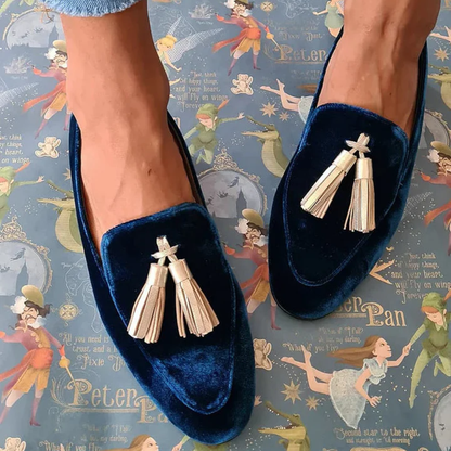 Mocasines Mujer de Piel con Flecos Elegantes