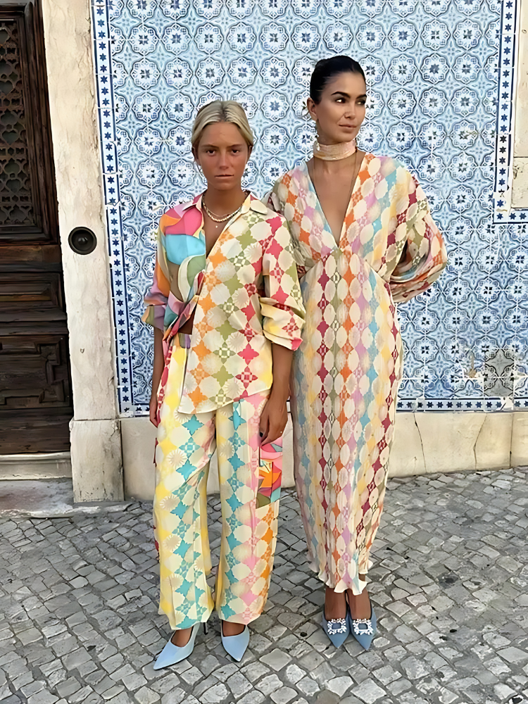 Conjunto Mujer Casual Verano de Dos Piezas Ligero