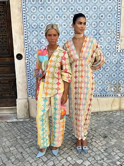 Conjunto Mujer Casual Verano de Dos Piezas Ligero