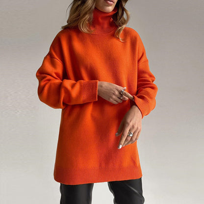 Jersey Mujer Cuello Alto Abertura Elegante - Mavetta