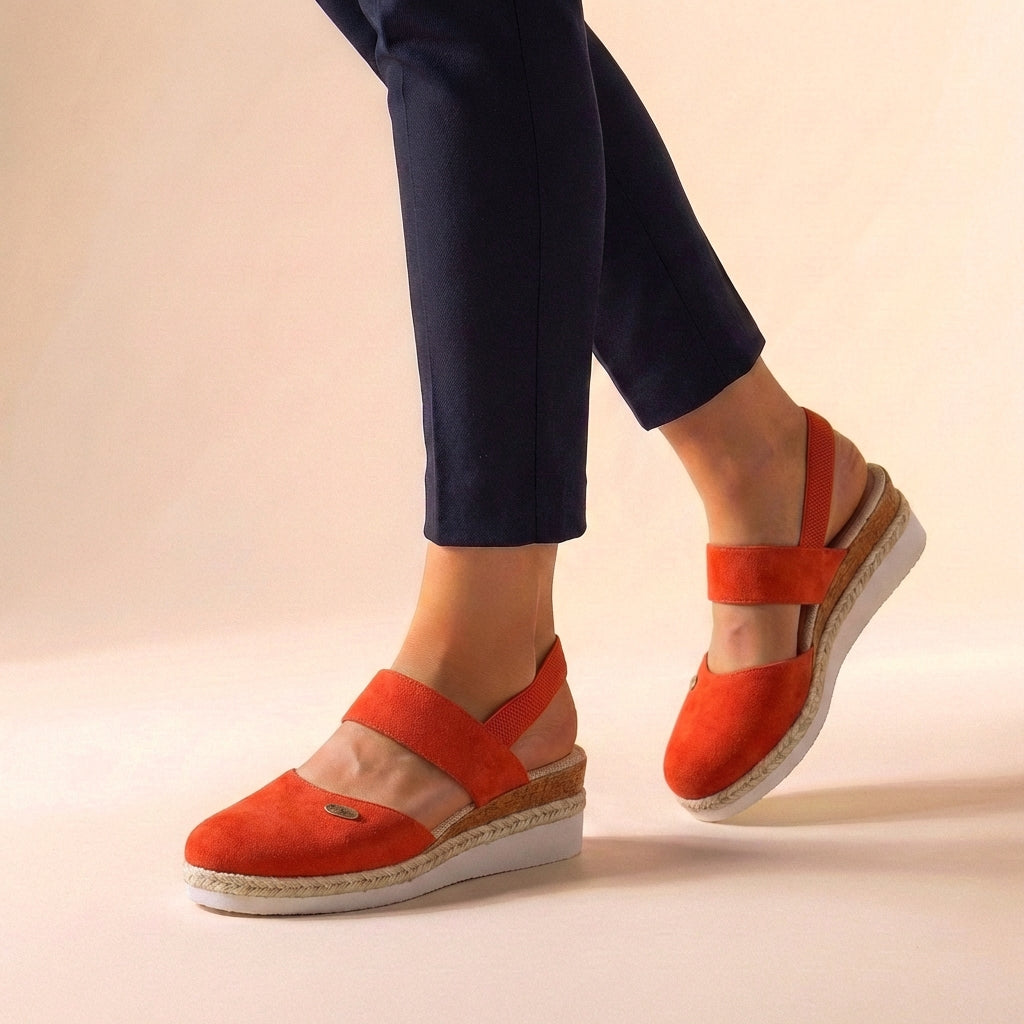 Sandalias Mujer Plataforma Esparto Ortopédicas Confortables