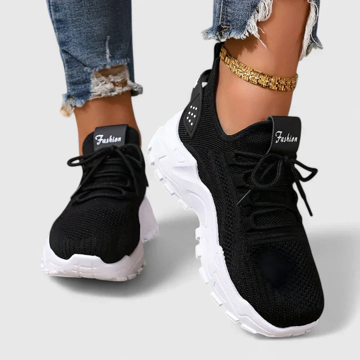 Zapatillas Mujer de Punto Transpirables Suela Ligera