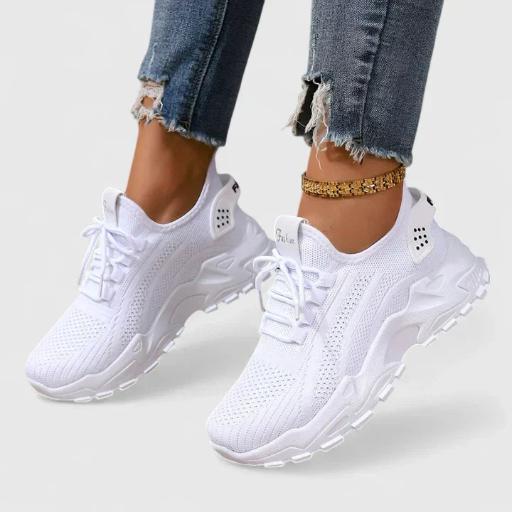 Zapatillas deportivas mujer tejido transpirable suela ergonómica