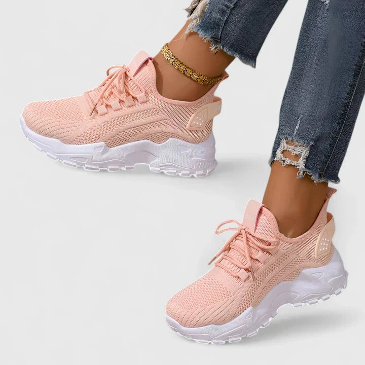 Zapatillas deportivas mujer tejido transpirable suela ergonómica