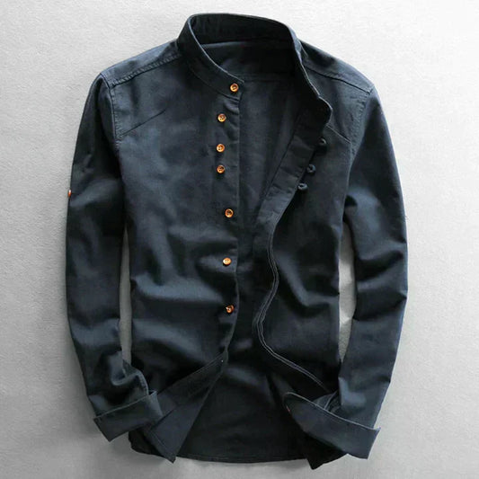 Camisa Hombre Estilo Oriental Ligera Corte Casual - Mavetta