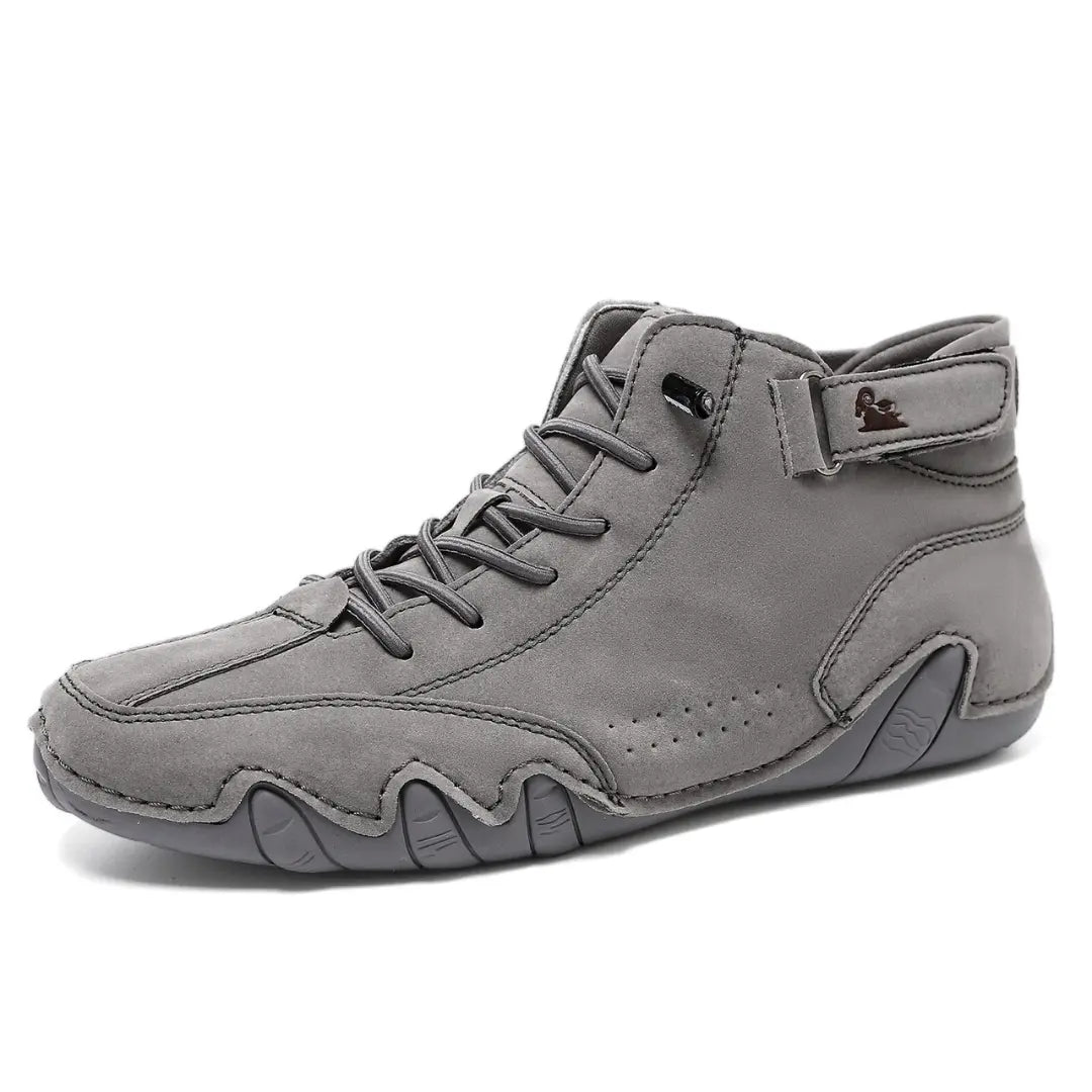 Botas Senderismo Unisex Suela Flexible Caña Alta Barefoot