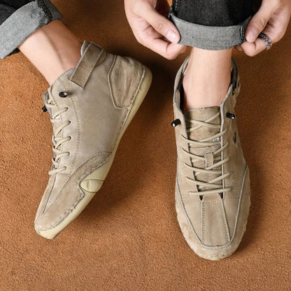 Botas Senderismo Unisex Suela Flexible Caña Alta Barefoot