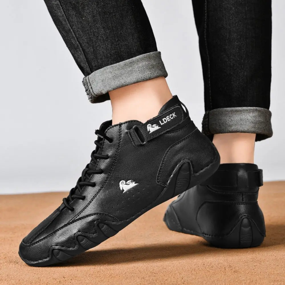 Botas Senderismo Unisex Suela Flexible Caña Alta Barefoot