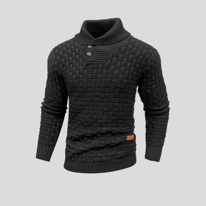 Jersey Hombre de Punto Texturizado Cuello con Botones - Mavetta