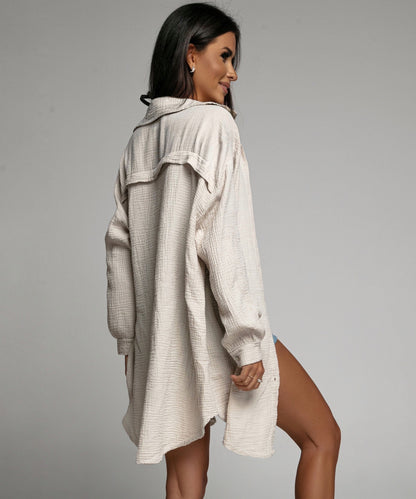 Blusa Mujer Oversize Fluida Corte Suelto