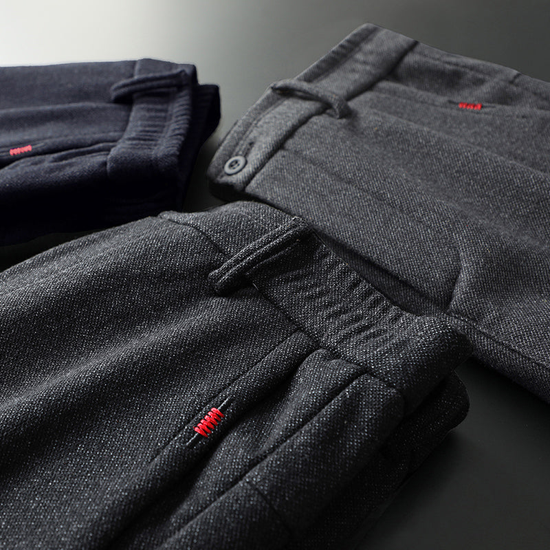 Pantalón vestir hombre elástico slim fit estilo elegante