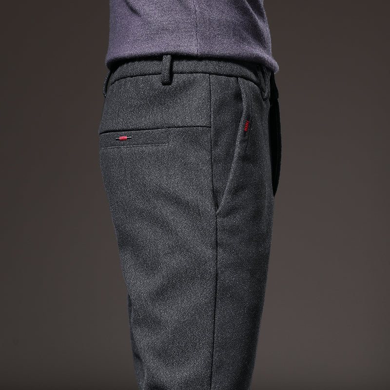 Pantalón vestir hombre elástico slim fit estilo elegante